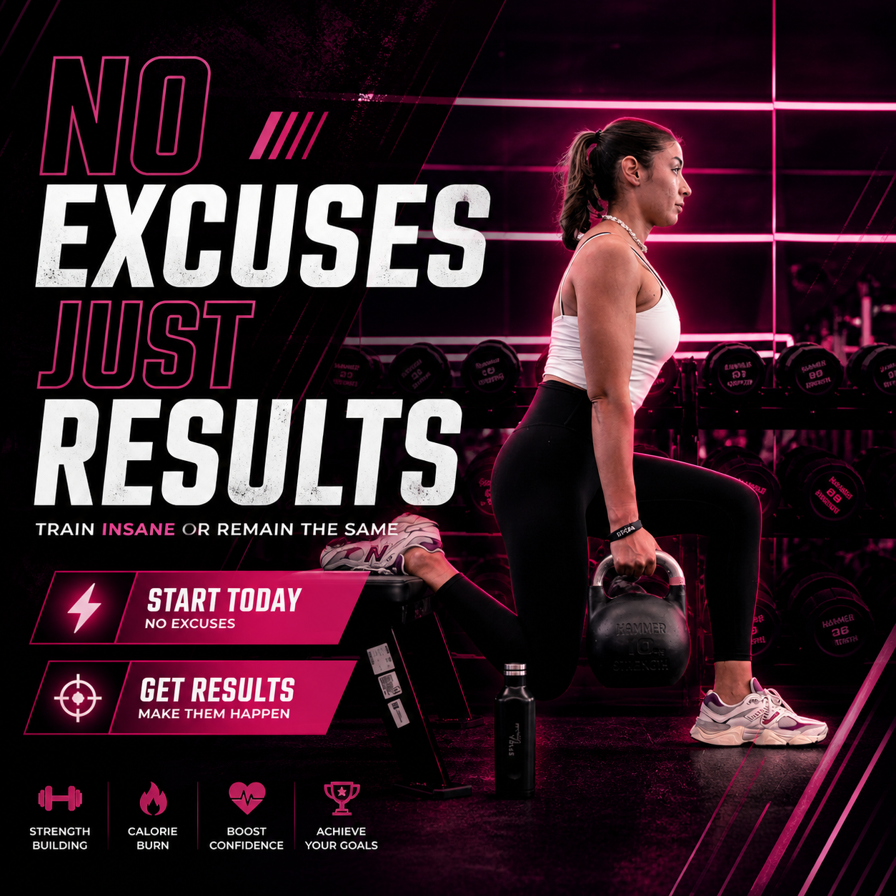 Fitness social media post